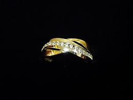 Златен дамски пръстен, 2.19гр. ,Бургас