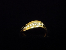 Златен дамски пръстен, 2.21гр. ,Ямбол