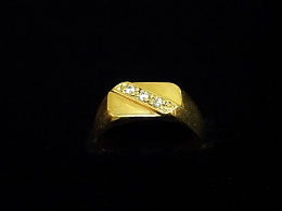 Златен мъжки пръстен, 2.93гр. ,Стара Загора